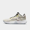 Nike Men's Fly By Mid 3 Basketball Shoes In Light Iron Ore/phantom/atomic Green/black/magma Orange/football Grey