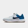 Nike Men's Revolution 6 Flyease Next Nature Running Shoes In Pure Platinum/dark Marina Blue/worn Blue/thunder Blue