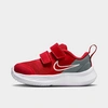Nike Babies'  Kids' Toddler Star Runner 3 Hook-and-loop Running Shoes In University Red/smoke Grey/university Red