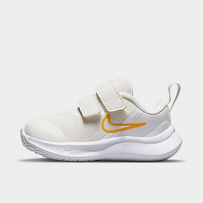 Nike Kids' Toddler Star Runner 3 Hook-and-loop Running Shoes In Phantom/multicolor/white/university Gold