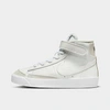 NIKE NIKE LITTLE KIDS' BLAZER MID '77 HOOK-AND-LOOP CASUAL SHOES