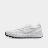 Nike Waffle One Sneakers In Triple White In White/white/black