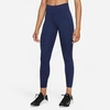 Nike One Luxe Tights In Midnight Navy/clear