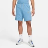 Nike Men's Sportswear Fleece Shorts In Dutch Blue/white