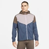 Nike Men's Packable Windrunner Jacket In Ironstone/thunder Blue/light Violet Ore