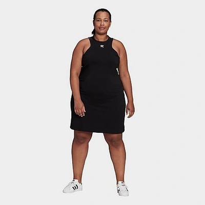 Adidas Originals Adidas Women's Originals Adicolor Essential Rib Tank Dress  (plus Size) In Black | ModeSens