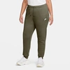 Nike Women's Sportswear Essential Jogger Pants (plus Size) In Medium Olive/white