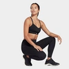 Reebok Training Triangle Back Light-support Padded Sports Bra In Black In Black