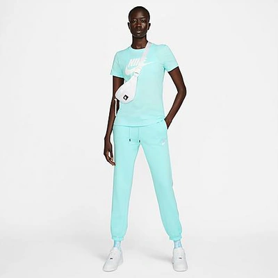 Nike Women's Sportswear Essential Lightweight Fleece Jogger Pants In Copa/white