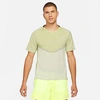 Nike Men's Dri-fit Adv Run Division Techknit Running Shirt In Black/light Lemon Twist/iris Whisper