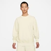 Nike Men's Sportswear Classic Fleece Crewneck Sweatshirt In Coconut Milk/sail