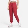 Nike Women's Sportswear Essential Jogger Pants In Pomegranate/black