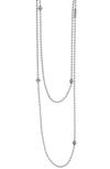 LAGOS LONG CAVIAR ICON STATION NECKLACE,04-80978-36