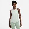 Nike Women's Dri-fit One Luxe Standard-fit Tank Top In Jade Smoke/heather/reflective Silver