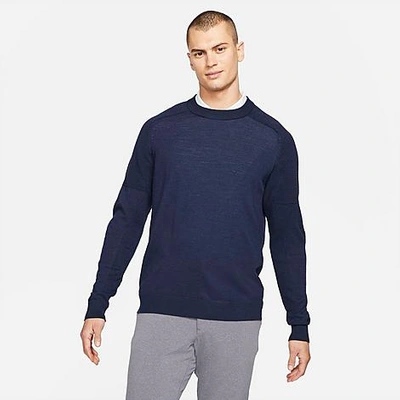 Nike Men's Tiger Woods Crewneck Sweatshirt In Obsidian/black