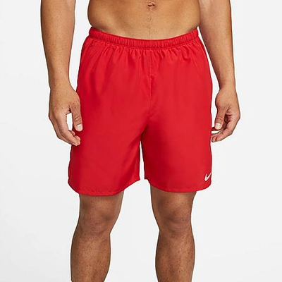 Nike Men's Challenger 2-in-1 Shorts In University Red/reflective Silver