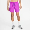 Nike Men's Dri-fit Stride 2-in-1 7" Running Shorts In Vivid Purple/deep Royal Blue/deep Royal Blue