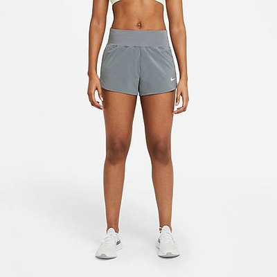 Nike Women's Eclipse Running Shorts In Smoke Grey