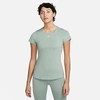 Nike Women's Dri-fit One Luxe Short-sleeve Top In Jade Smoke/reflect Silver