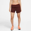 Nike Women's Tempo Luxe Running Shorts In Bronze Eclipse/total Orange