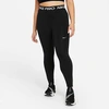 Nike Women's Pro 365 Leggings (plus Size) In Black/white