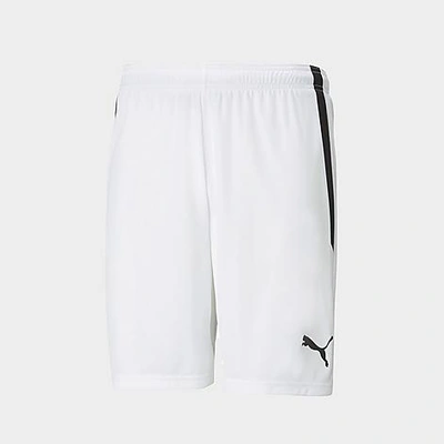 Puma Men's Teamliga Soccer Shorts In  White/ Black