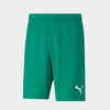 Puma Men's Teamrise Soccer Shorts In Pepper Green/ White