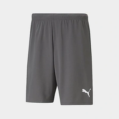 Puma Men's Teamrise Soccer Shorts In Smoked Pearl/ White