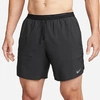 Nike Swoosh-print Running Shorts In Black/black/reflective Silver