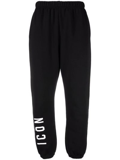 Dsquared2 Logo-print Track Pants In Nero