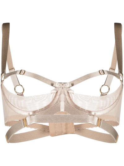 Bordelle Gia Open Shelf Bra In Beige