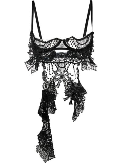 Belle Et Bon Bon Bisoux Lace Body In Black