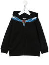 MARCELO BURLON COUNTY OF MILAN WINGS-PRINT ZIP-UP HOODIE