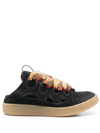 Lanvin Curb Slip-on Sneakers In Black