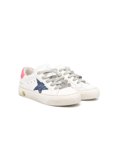 Golden Goose Kids' May Low-top Sneakers In White