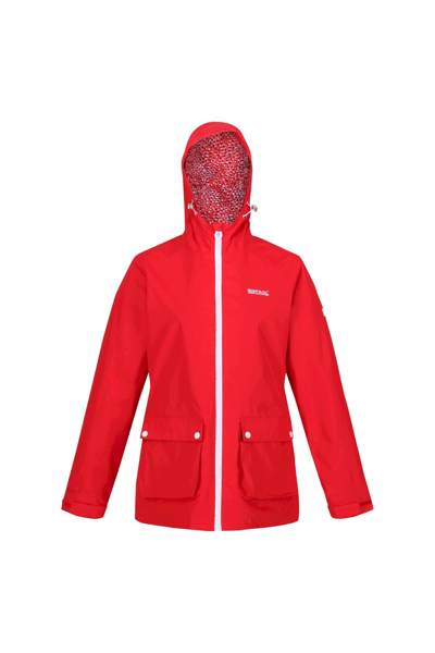 Regatta Womens/ladies Baysea Waterproof Jacket In Red