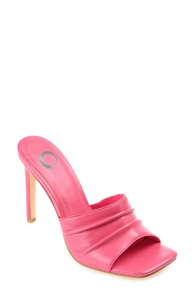 Journee Collection Tru Comfort Foam Camber Heeled Sandal In Pink