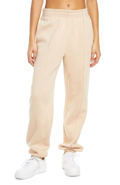 Nike Sportswear Essential Fleece Trousers In Shimmer/ White