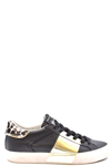 CRIME LONDON CRIME LONDON WOMEN'S BLACK OTHER MATERIALS SNEAKERS,24301AA4 36