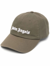 Palm Angels Mens Green Cotton Hat