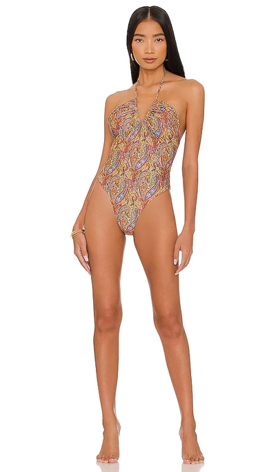 House Of Harlow 1960 X Revolve Indie One Piece In Ingrid Paisley