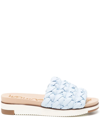 Sam Edelman Women's Ainslie Platform Slide Sandals In Blue