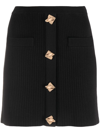 SELF-PORTRAIT BUTTON-FRONT PENCIL SKIRT