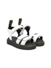 Dr. Martens' Kids' Junior Klaire Leather Strap Sandals In White