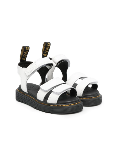 Dr. Martens' Junior Klaire Leather Strap Sandals In White