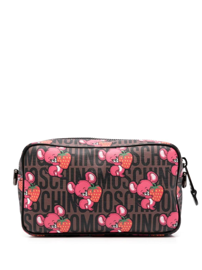 Moschino Illustrated Animals Beltpack In Multi-colored