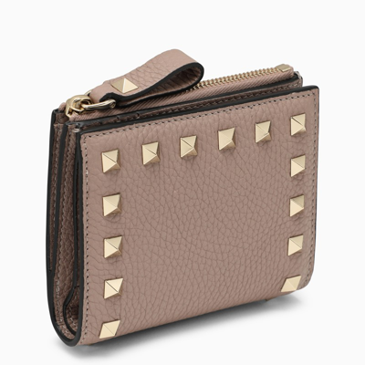 Valentino Garavani Small Pink Zip-around Wallet