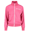 Palm Angels Pink Track Zip-up Sweatshirt