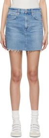 Citizens Of Humanity Beatnik Cutoff Denim Mini Skirt In Lakely