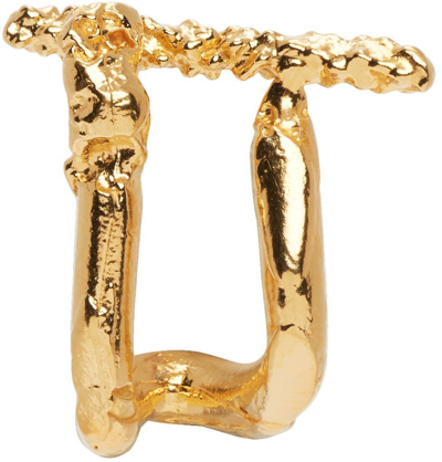 Alighieri Ssense Exclusive Gold 'the Uncharted Seas' Single Earring